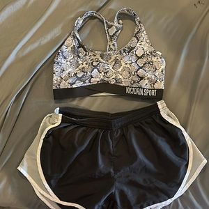 Victoria’s Secret sports bra / shorts